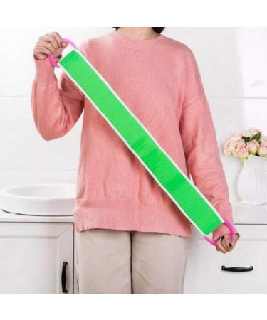 Sontakukou Thicken Exfoliating Shower Back Scrubber Towel Body Sponge Strap (2 PCS) - Random Color - Buy Online on GoSupps.com