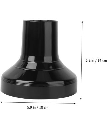 Healeved 2 Pcs Hair Styling Hood Hair Blower Accessory Salon Hair Dryer Cover Hair Dryer Cap Abs Black 16x15cmx2pcs Blackx2pcs - Buy Online on GoSupps.com