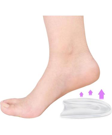 2-Pack U-Shaped Silicone Gel Heel Cups for Plantar Fasciitis & Heel Spurs - Pain Relief Foot Care - Buy Online on GoSupps.com