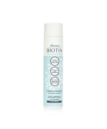 Bioken Biotin Thick & Full Hair Growth Enhancer Conditioner - Helps Control Hair Loss, Stimulates Hair Growth & DHT Blocker, Sulfate Free, All Hair Types, (10.0 oz) 10.1 Ounce