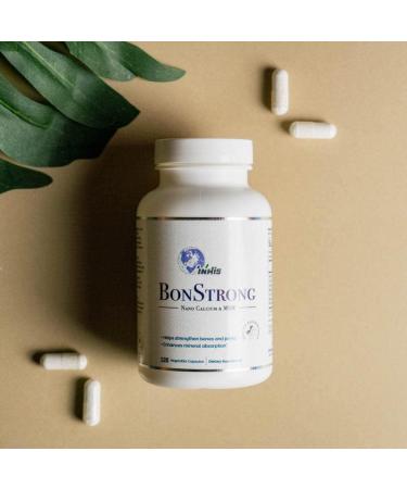 BonStrong Nano Calcium & MSM with Vitamin D & K - 120 Veggie Caps for Bone & Joint Health - Buy Online on GoSupps.com
