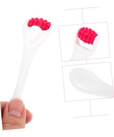 Beaupretty Silicone Eye Cream Roller & Face Massager | Portable Beauty Instrument for Effective Skincare | Red 13.5x3x1.2CM - Buy Online on GoSupps.com