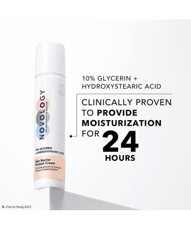 Nov.ogy Barrier Protect Moisturiser - Lightweight Face Moisturiser for Deep Hydration | 10% Glycerin & Hydroxystearic Acid | Shop Internationally - Buy Online on GoSupps.com