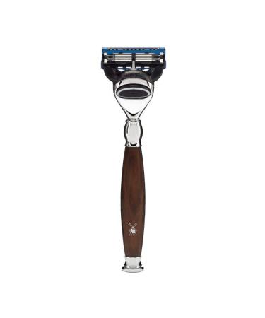 M HLE wet razor - Sophist series - compatible with Gillette blades - ironwood - Buy Online on GoSupps.com