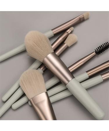 8Pcs Gray Makeup Brush Set - Foundation Eyeshadow Eyebrow & Eyelashes - Perfect for Professional Makeup Application - Buy Online on GoSupps.com