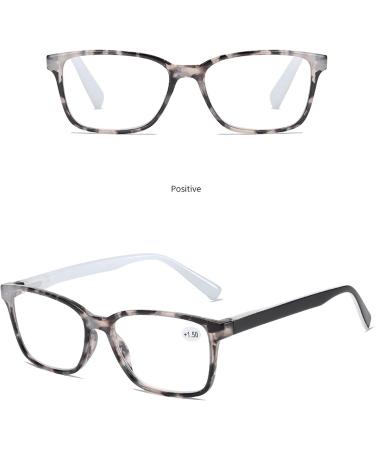 Shop Edgun Blue Light Blocking Reading Glasses for Men & Women | White Bean Flower Frame +2.5 | Anti-Eye Strain Spring Hinges - Buy Online on GoSupps.com