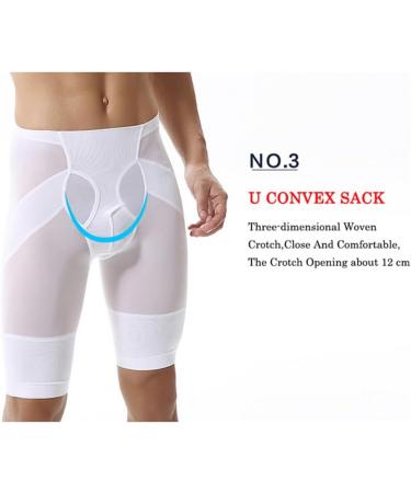 OLIns Men's High Waisted Boxers - Tummy Control Shapewear Shorts for Slimming & Compression | International Shipping - Buy Online on GoSupps.com