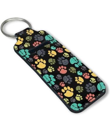 Lip balm keychain for women and girls colorful dog paws. - Buy Online on GoSupps.com