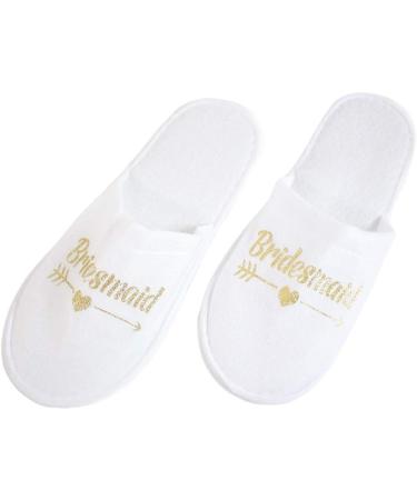 Oilmal Disposable Bridal House Shoes | Fluffy Wedding Slippers | Perfect Gift for Expectant Bridal Party | International Shipping Available - Buy Online on GoSupps.com