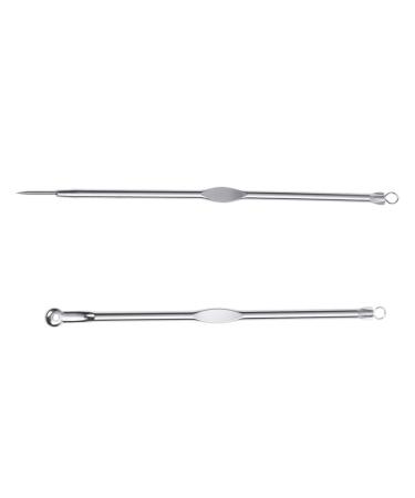 ZHONGHE Stainless Steel Blackhead Acne Blemish Pimple Remover Needle + Clip