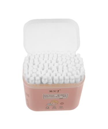 100pcs Double Ended Cotton Wwabs Baby Cotton Bud Baby Earwax Cotton Swab Large Tips Design Swab Baby Cotton Sticks Portable Cotton Bud Large Tips Swab Ear Cotton Stick Earpick Swab