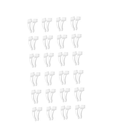 Gleavi 24 pairs anti-slip cover for glasses glasses hook glasses hook replaceable glasses holders glasses handles ear spots for glasses made of silicone ear protector pebble gel glass