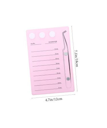 Hemoton Magnetic Eyelash Board - Durable Lash Extension Tray & Glue Gasket Pink Acrylic Pallet for Easy Application 14.3x9.4cm International Shipping Available - Buy Online on GoSupps.com