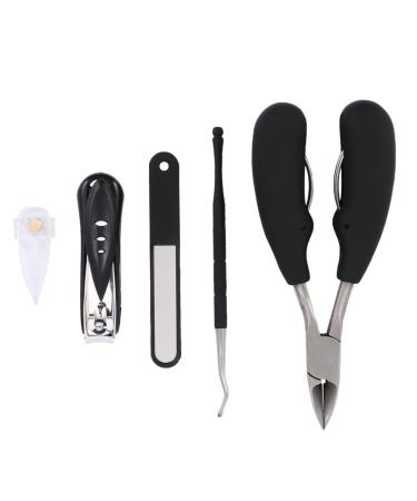 POPETPOP 1 Nail Trimming Set Stainless Steel Major Miss Suite 13X7.8cm Black