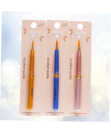 Angoily 3pcs Double-Ended Lip Liner & Lipstick Brush Set - Retractable Makeup Tool for Travel & Beauty - Buy Online on GoSupps.com