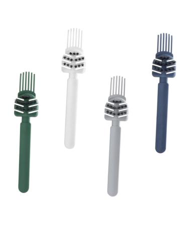 Mobestech 4 pi ces Outil de Nettoyage Peigne Brosse Cheveux Airbag Pratique pour liminer Poils et R sidus Usage Domestique