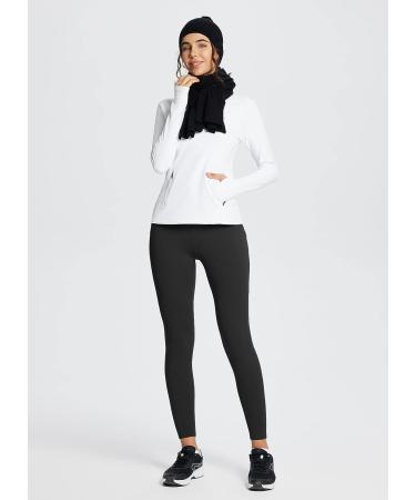 Baleaf Women's Fleece Lined Leggings - Ultra Soft Thermal Yoga Pants with Pockets - Large Black - Buy Online on GoSupps.com