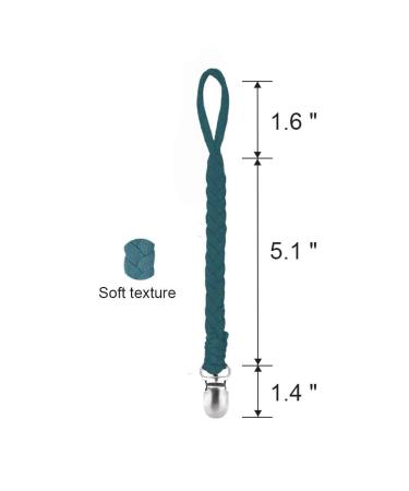 Handmade Pacifier Clips 4 Pack - Baby Holder Leash for Boys and Girls, Metal Clips for Baby and Toddler Pacifiers, Teether Toy - Buy Online on GoSupps.com