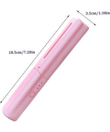 Cordless Hair Straightener Brush - Portable USB Rechargeable Hot Comb for Women Mini & Lightweight with 3 Adjustable Temperatures | Buy Online Internationally - Buy Online on GoSupps.com