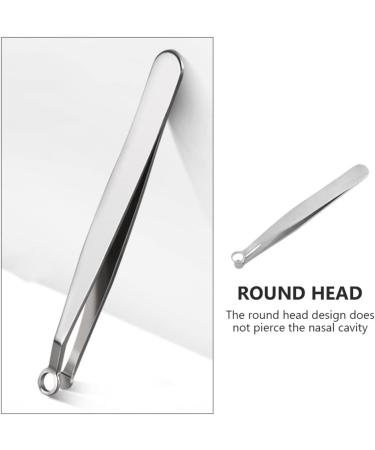Beaupretty Brow Silver Noses Tweezers Steel Clippers Safe Precision Small Clamp Sideburns Removal Tool Stainless Trimmer Portable Tipped Creative Eyebrow and Simple Women Multi- - Buy Online on GoSupps.com