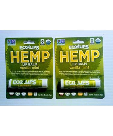 Eco Lips Hemp Lip Balm Vanilla Mint Flavor