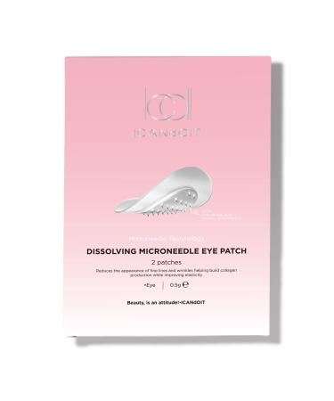 ICANdOIT-Dissolving Eye Patches-Hyaluronic Acid Collagen  Peptides Wrinkles Reduction Puffy Eyes Dark Circles Length 0.25mm 1Pair