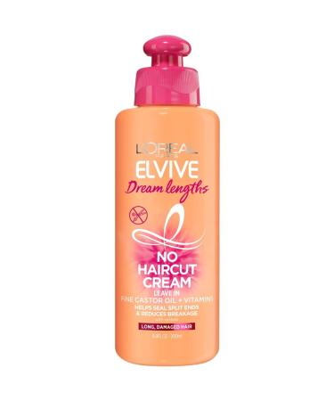 L’Oreal Elvive Dream Lengths No Haircut Cream Leave in Conditioner - Damaged Hair - 6.8 FL. Oz