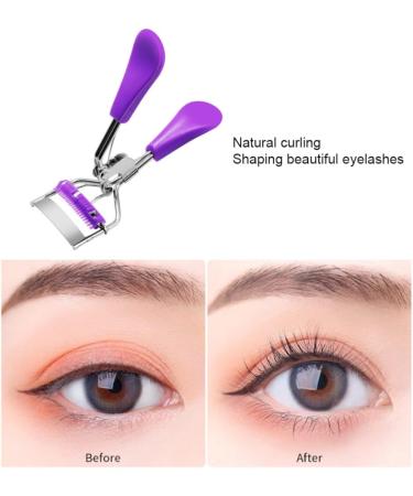 Eyelash Curler with Built in Comb Eye Lash Clip Cosmetic Makeup Curling Tool for Women Eyelash curler - Buy Online on GoSupps.com