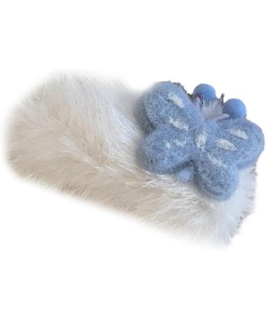 hgnxa Cute Butterfly Shape Hairpins Hot Girls Cartoon Plush Hair Clip Spring r Hair Clip for Woman Ponytail Hair Clip 5 - Buy Online on GoSupps.com