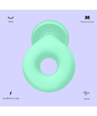 Waymaytecy Reusable Silicone Earplugs for Noise Reduction - Soft Hearing Protection for Sleeping Travel & Work (Green) - Buy Online on GoSupps.com
