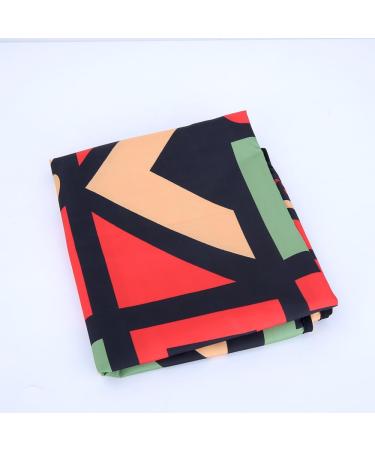 Buy Colorful Geometry Barber Cape - Adjustable Hair Cutting Cape 63x57" for Stylists | International Shipping Available - Buy Online on GoSupps.com