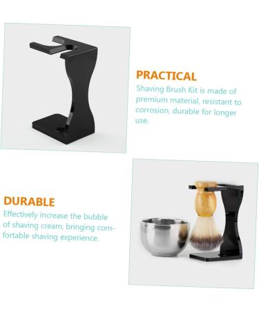 Fomiyes Shaving Set - 2 Sets of Jack Shaving Stands for Men | Dual Shaving Brush Holder & Beard Brush Storage | Acrylic Razor Stand for Grooming - Buy Online on GoSupps.com