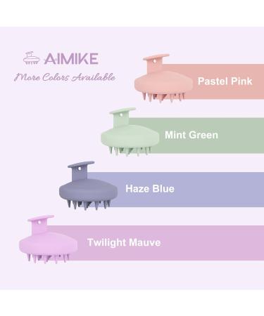 Aimike Silicone Scalp Massage Brush - Eco-Friendly Hair Growth & Peeling Tool | Wet & Dry Shampoo Brush in Violet Purple - Buy Online on GoSupps.com