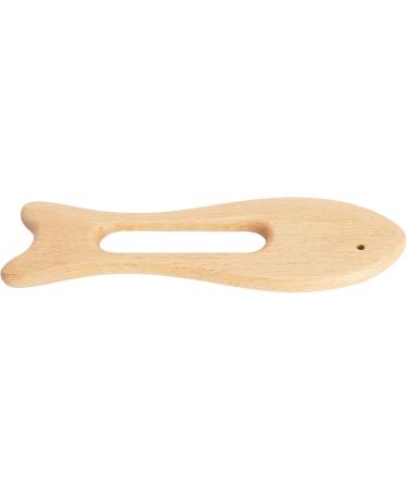 2 Pack Wooden Gua Sha Board - Fish Shape Beech Massage Tool for Arms Legs & Back - Safe & Polished Smoothing Therapy - Buy Online on GoSupps.com