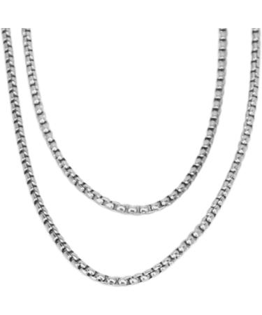 Mindful Breathing Necklace Skin Friendly Stress Relief Mindful Necklace for Everyday Wear (Steel Color) - Buy Online on GoSupps.com