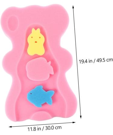 Didiseaon 1 Set Bath Sponge Pad Nonslip Bath Mat Mat Bath Sponge for Sponge Cushion Bath Pad Bath Sponges for Pink Body Wash Pp Newborn Take a Bath - Buy Online on GoSupps.com
