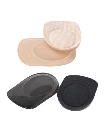 Didiseaon 2 Pairs Back Heel Insole Silicone Heel Cup Pads High Heel Inserts Insoles Shoe Insert Protectors Arch Support Gel Insole Foot Care Product High Heels Half Pad Soft Men and Women