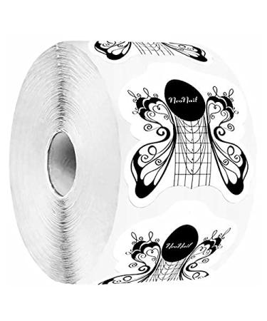 NeoNail Builder Nail Form 500 Pieces Builder Gel Polish Acrylic Tips Sticker Black