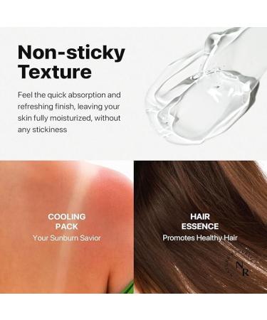 BLOSSOMBLISS Aloe Vera Gel from Freshly Cut Pure Aloe Vera - for Skin Hair Face and Scalp - Deep Hydration After Sun - Buy Online on GoSupps.com