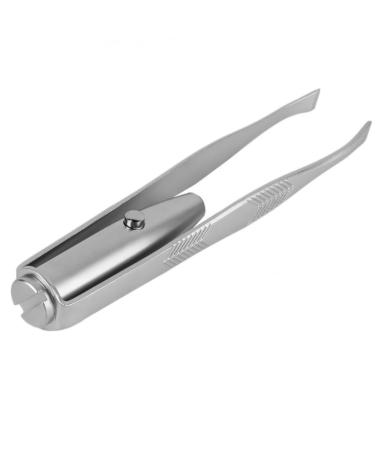 Eyebrow Hair Removal Tweezer with LED Light for Illuminating Face and Trimming Eyebrows