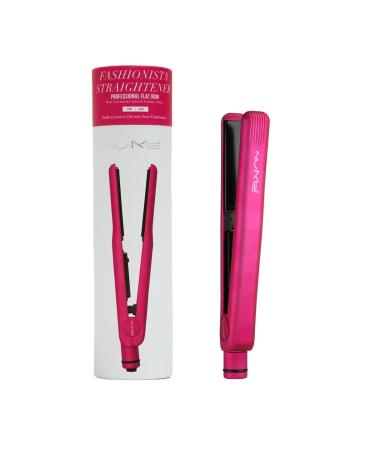 NuMe Fashionista Hair Straightener - Tourmaline Ceramic Flat Iron with Smart Memory & Auto Shut Off - Professional Salon Styling in Purple - Buy Online on GoSupps.com