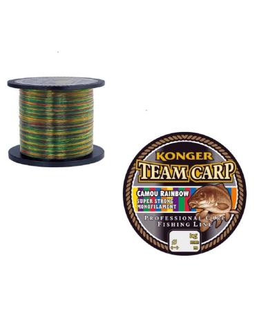 Konger fishing line Team CARP Rainbow spool 1000m monofilament carp line 0.30mm / 11.30kg - Buy Online on GoSupps.com