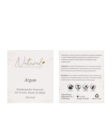 3x Natural Argan Soap - 100% Handmade Certified & Chemical-Free - Shower Soap for All Skin Types - Natural Food Cosmetics (3 Pack) - Buy Online on GoSupps.com