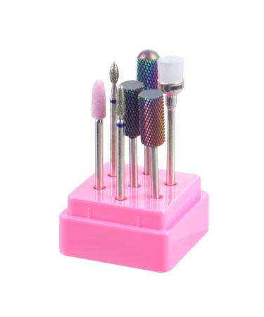 Beatifufu 1 Set Nail Drill Bits Nail Drill Tool Acrylic Nails Buffer Bit Nail Polishing File Bit Heads Manicure Tools Acrylic Nail File Bits Toe Dividers for Nail Polish Fruit Headband