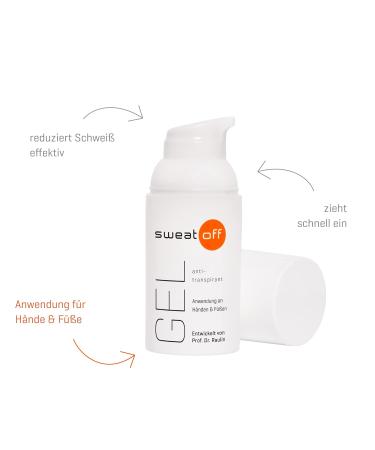 SWEAT-OFF Antiperspirant Gel 30ml | Effective Hand & Foot Sweat Solution | Odor Control for Hands and Feet - Buy Online on GoSupps.com
