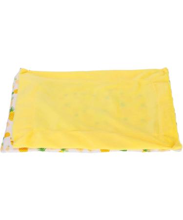 Bearded Dragon Bed Comfortable Removable Reptile Sleeping Bag with Small Pillow for Geckos (Pineapple + Yellow Quilt) - Buy Online on GoSupps.com