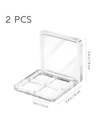 Beaupretty Empty Eyeshadow Palette - 2Pcs Makeup Tray for Eye Shadow Pigments | Ideal for Women & Girls - Buy Online on GoSupps.com