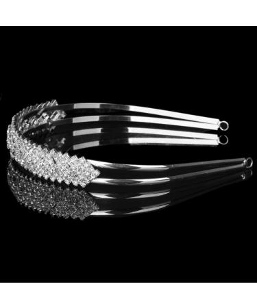 Buy Minkissy Silver Bridal Diademe - Rhinestone Hair Jewelry for Weddings & Medieval Style Crowns - Buy Online on GoSupps.com