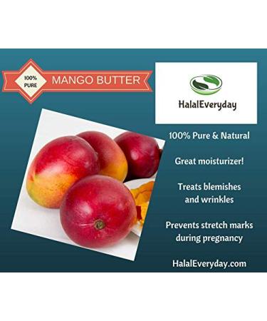 Raw Mango Butter - 1/2 Lb (8oz) Expeller pressed and refined from the seed kernel of the Mango - Very mild smell makes is great for Body Butters