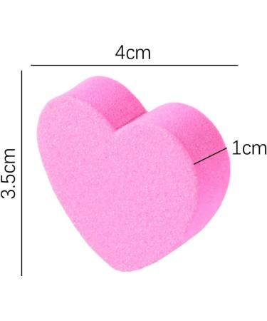 40Pcs Heart Shape Disposable Nail File Strips & Buffers - Pink | For Shaping Toenails & Fingernails - Buy Online on GoSupps.com